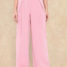 RAREISM Pink Lycra Solid Trousers-image-67