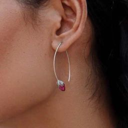 Shaya 92.5 Sterling Silver Rise Above Hate Earrings-19