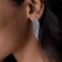 Shaya 92.5 Sterling Silver Owning My Weird Humour Earrings-image-41