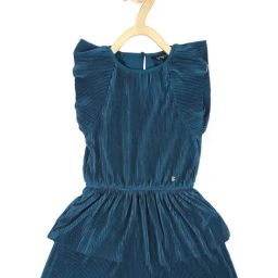 Allen Solly Junior Teal Self Design Dress-image-27