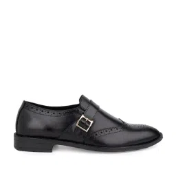 La Botte Men's Black Monk Shoes-picture-13