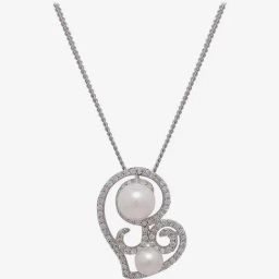 The Real Effect London 800 Silver Heart Chain Pendant for Women-image-24