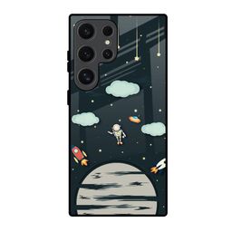 QRIOH Astronaut Dream Quirky Printed Samsung Galaxy S24 Ultra 5G Silicone Back Case-image-99