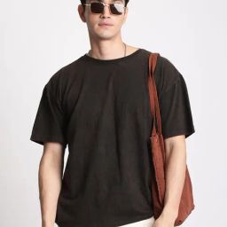 Bene Kleed Men Brown Acid Wash T-Shirt-image-55