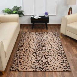Presto Beige & Gold Polyester Carpet-21