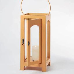 Whispering Homes Timber-Twilight Wooden Lantern - Medium-38