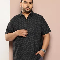 Thomas Scott Premium Geometric Printed Pure Cotton Casual Shirt-image-47