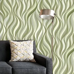 ArtzFolio Printed UV-Resistant Anti-Bacterial Abstract Waves Peel & Stick Wallpaper-image-34