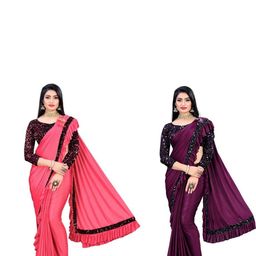 HARIOM FASHION Selection Of 2 Sarees-image-43