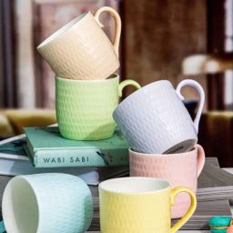 ROXX Arome Multicolour Ceramic Mug (0.23 L) - Set of 6-image-15