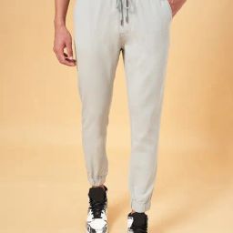 YU by Pantaloons Grey Cotton Regular Fit Joggers-picture-18