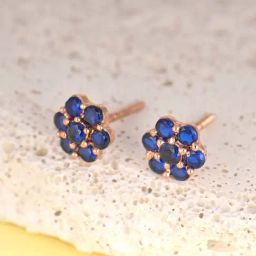 GIVA 92.5 Sterling Silver Flower Earrings for Women-image-15