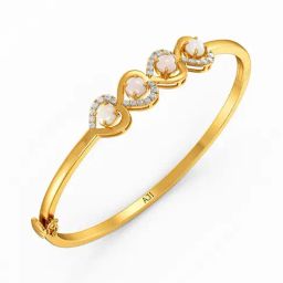 Joyalukkas 22k Yellow Gold Gemstone & South Sea Pearl Bracelet-image-66