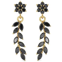 Joyalukkas 22k Yellow Gold Floral Leaf Drop Earrings for Women-image-37