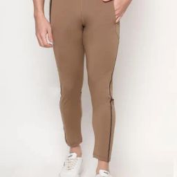 Dida Brown Polyster Regular Fit Solid Trackpant-picture-34