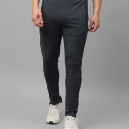 Dida Grey Polyster Regular Fit Solid Trackpant-image-92