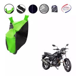 Auto Pearl Polyester Waterproof Two Wheeler Cover for Hero Xpulse 200T Black(Water Proof)-image-115