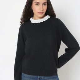 Vero Moda Women Round Neck Long Sleeves Pullover-image-82