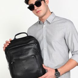 Sassora Genuine Leather Laptop Backpack-37