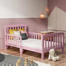 Polka Tots White Side Snug Toddler Baby Bed-23