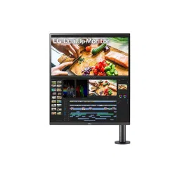 LG 27.6 inch IPS Panel 5 ms QHD DualUp Monitor with Ergo Stand and USB Type-C, 28MQ780-B-14