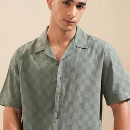 HIGHLANDER Men Opaque Checked Casual Shirt-picture-39