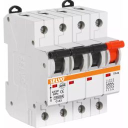 Selvo C-63A Three Pole Neutral (TPN) MCB GSELTPN12040-38