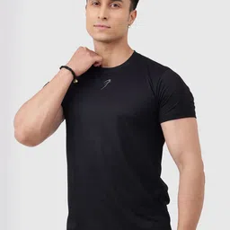 FUAARK Typography Printed Sweat-Wicking Anti Odour Slim Fit T-Shirt-image-30