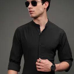 HIGHLANDER Men Slim Fit Opaque Casual Shirt-image-54