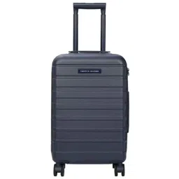 Tommy Hilfiger Navy 8 Wheel Large Hard Cabin Trolley - 49 cm-image-34