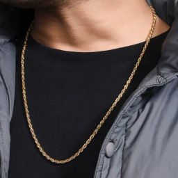 The Bro Code Gold Plated Casual Necklace for Men-image-24