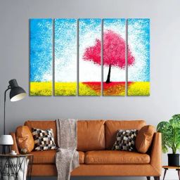 999Store Printed White MDF 5 Panels Wall Art-image-83