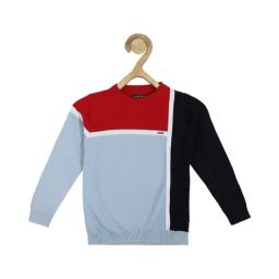 Allen Solly Junior Multicolor Color Block Sweater-image-2