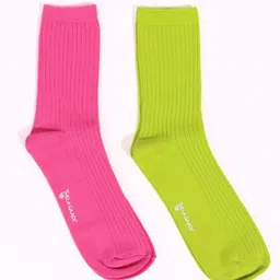 Thela Gaadi Pack Of 2 Ribbed Calf Length Socks-image-58