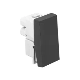 Legrand Switch Allzy 6 Amp 1 Way 1 Module Matt Black, 6812 00 (Pack of 20 Pcs)-33