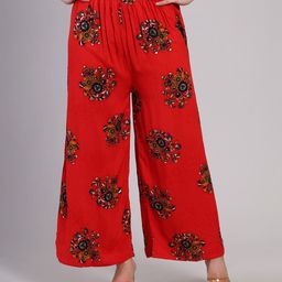 DELIS Women Floral Printed Palazzos-image-92
