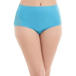 Clovia Blue Lace Hipster Panty-image-93