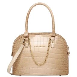 Lino Perros Beige Animal Effect Medium Handbag-43