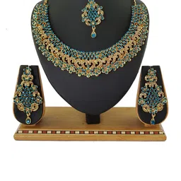VATSALYA creation Women Blue Jewellery Set-image-40