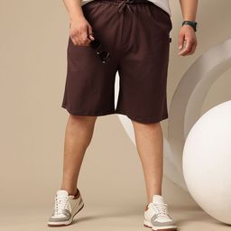 Sztori Plus Size Men Mid-Rise Pure Cotton Regular Fit Shorts-picture-9