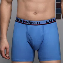 LUX PARKER Pack Of 5 Pure Cotton Long Trunks LUX_PARKER_LONG_TRUNK_OE_COL_5PC-54