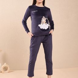 Sweet Dreams Girls Printed Round Neck Night Suit-picture-27