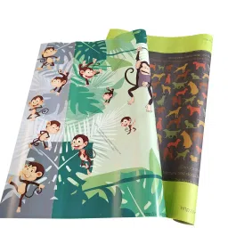 eVincE - thoughtful PRESENTations DOGY03MONK01_5X2  Dog Monkey with Fun Facts (2 Designs Large Sheet) For Kids Birthday Diwali Christmas & All Occasion Assorted Envelopes along 70 x 50 cm Gift Wrapping Paper (Pack of 10 Piece)-image-66