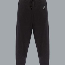 Kiddopanti Unisex Solid Full Length Track Pant - Jet Black-image-91