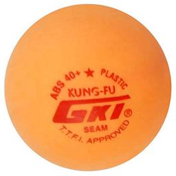 GKI KUNG FU Plastic Table Tennis Ball Standard Size Pack of 6- Orange-28