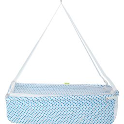 Baybee Bubbles Hanging Cradle With Mosquito Net - Blue-15