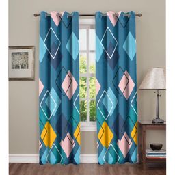 RRC Super Soft Brushed Microfiber CottonDoor Curtains - Green-picture-41