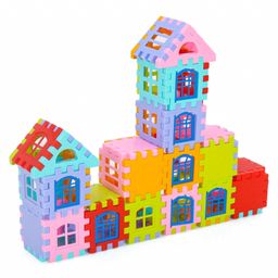 Ekta House Building Blocks Set 1 Multicolor - 72 Pieces image 2