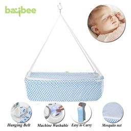 Baybee Bubbles Hanging Cradle With Mosquito Net - Blue image 2