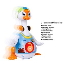 AKN TOYS New Duck Dancing Hip Hop Musical Goose with Interactive Function, Music and Lights Toy  (COLOR MAY VARY) image 2